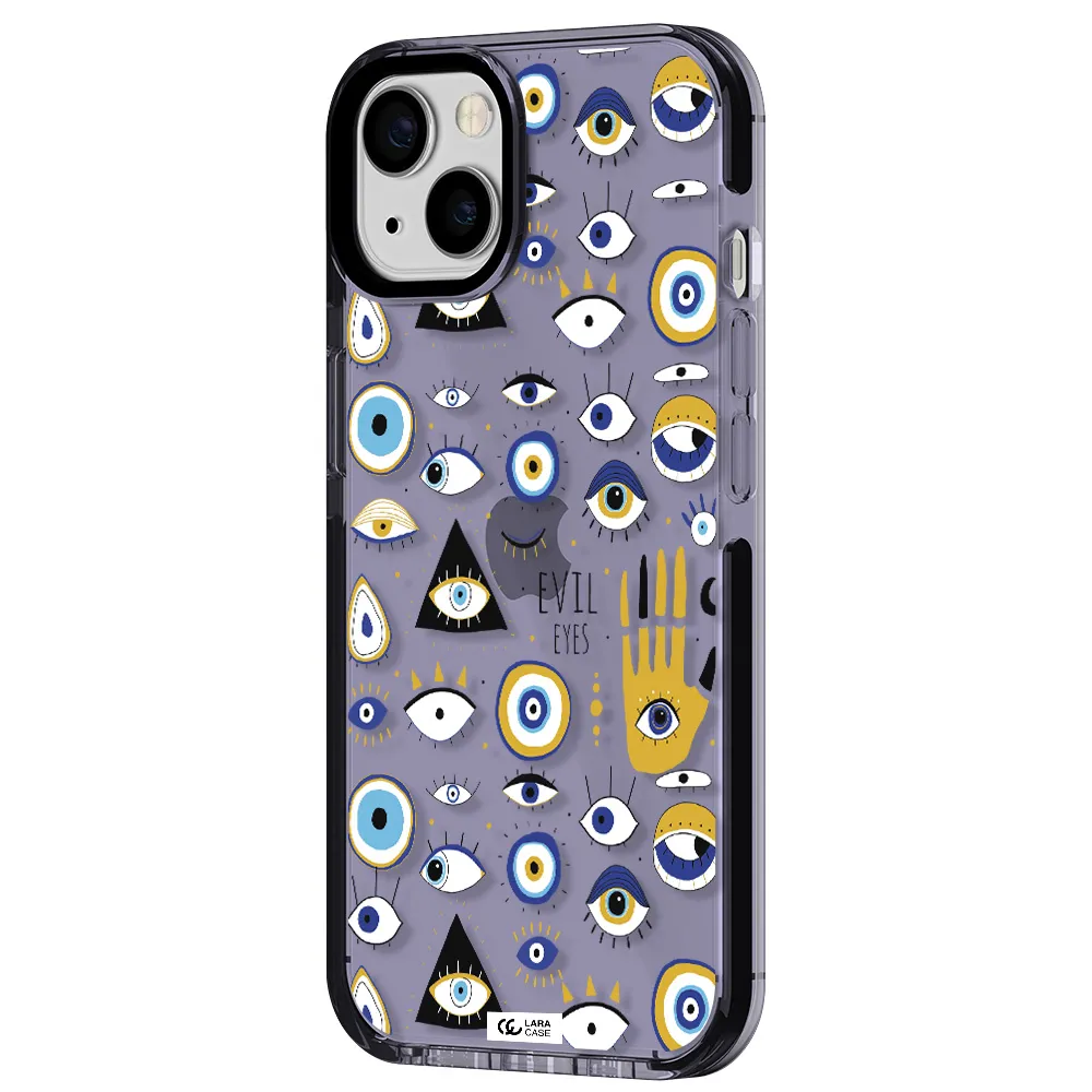 Evil Eyes Apple iPhone 13 impact Lilac Case