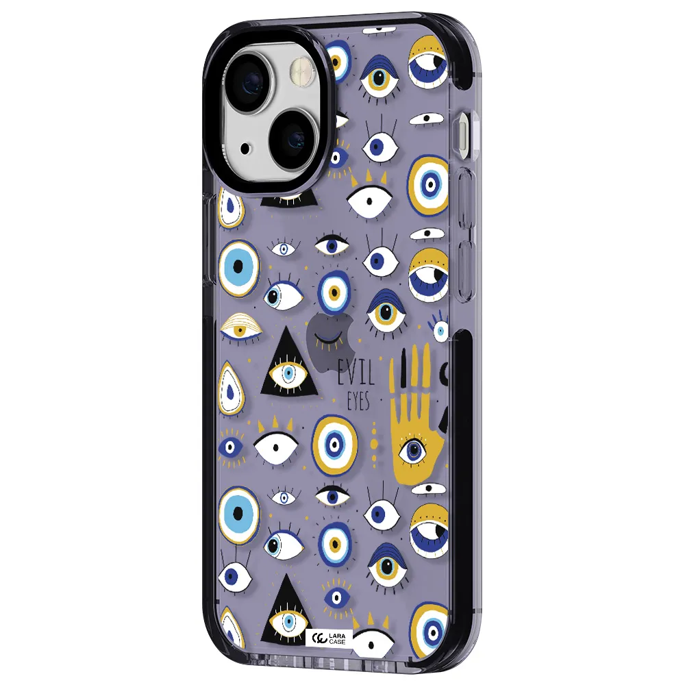 Evil Eyes Apple iPhone 13 mini impact Lilac Case