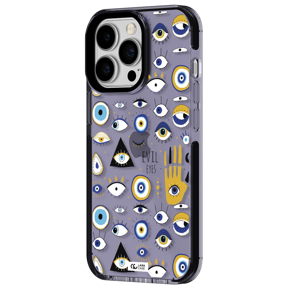 Evil Eyes Apple iPhone 13 Pro impact Lilac Case