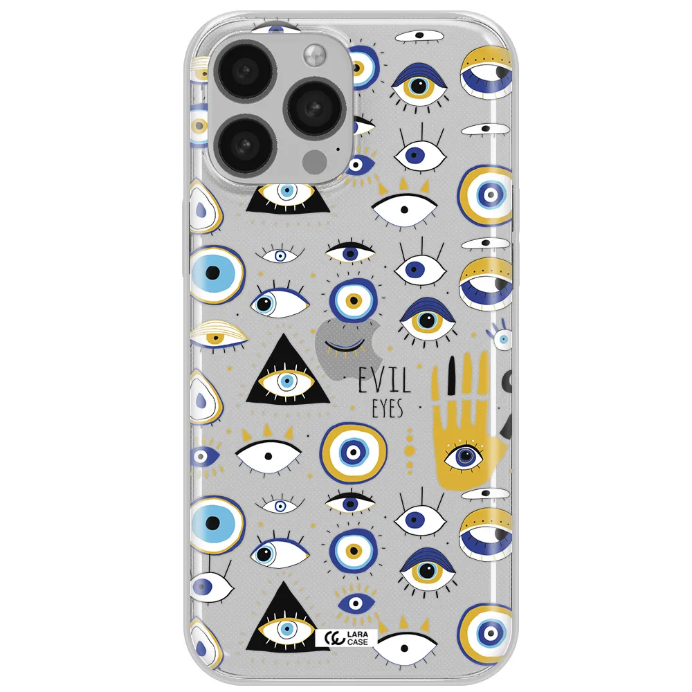 Evil Eyes Apple iPhone 13 Pro Max Clear TPU Case