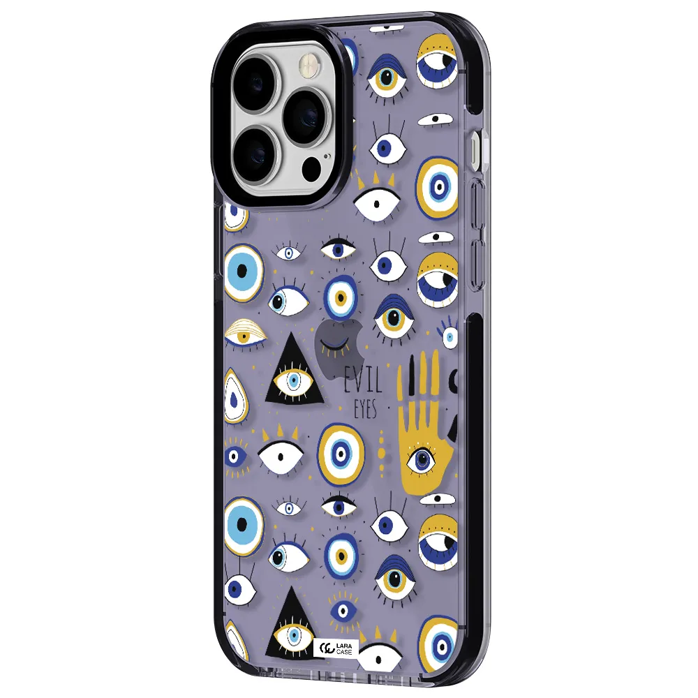 Evil Eyes Apple iPhone 13 Pro Max impact Lilac Case