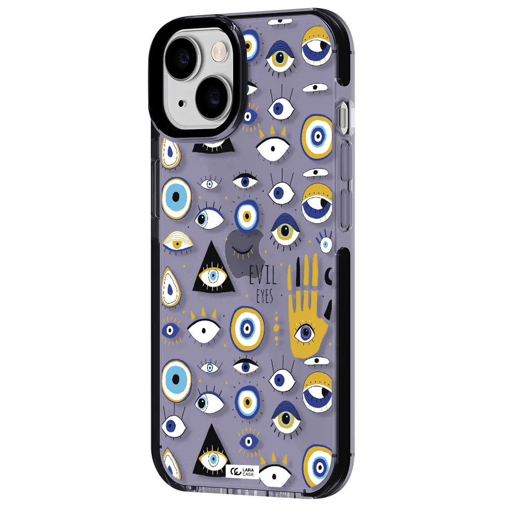 Evil Eyes Apple iPhone 14 impact Lilac Case