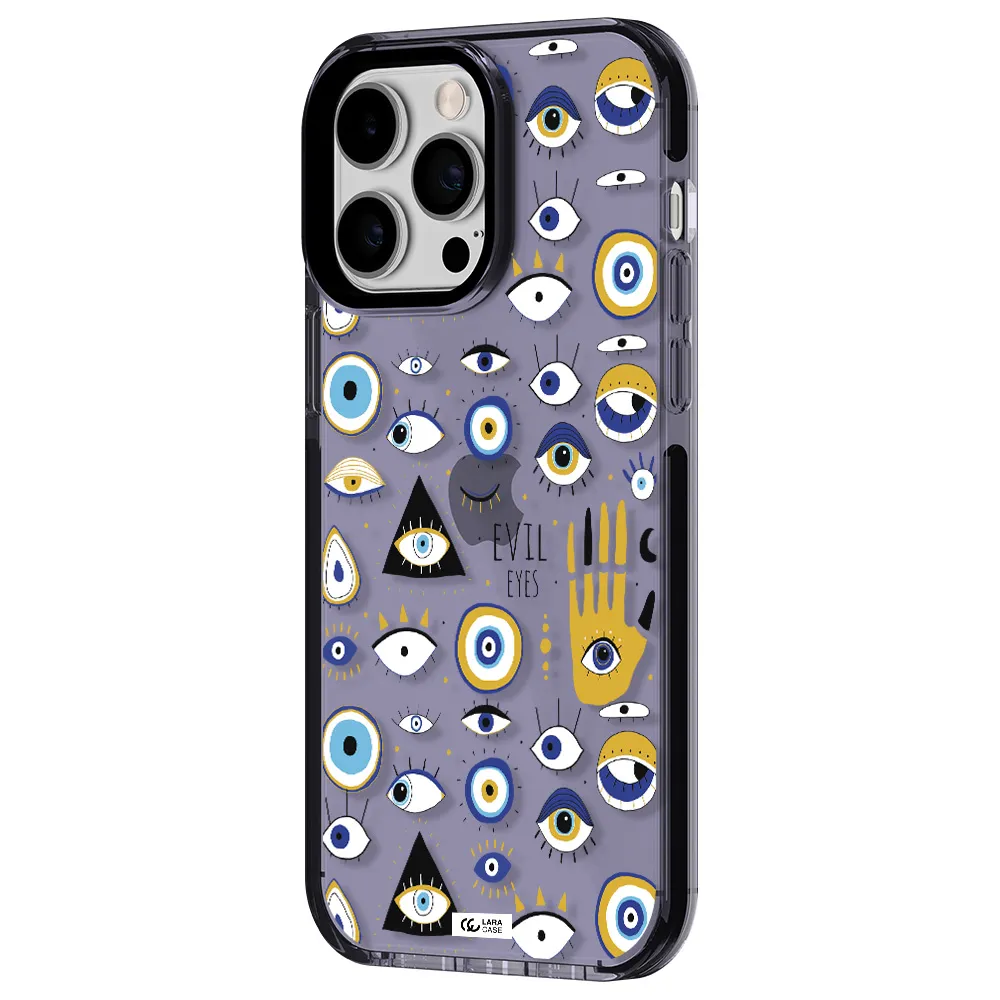 Evil Eyes Apple iPhone 14 pro max impact Lilac Case