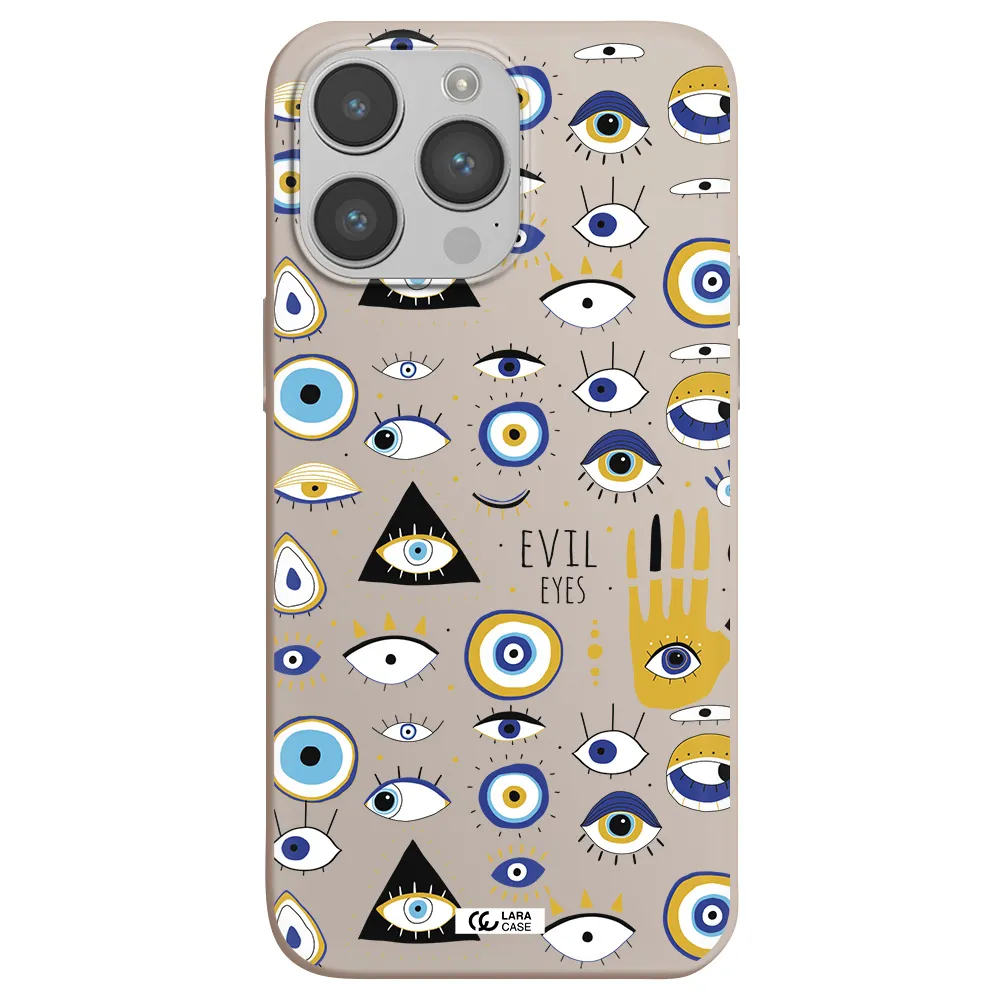 Evil Eyes Apple iPhone 14 pro max Silicone Stone Case