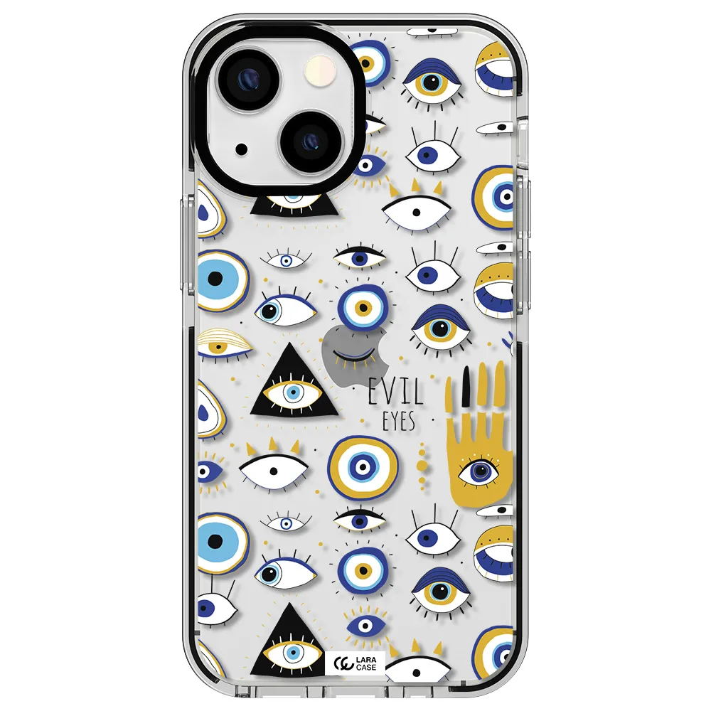 Evil Eyes Apple iPhone 15 impact black border Case