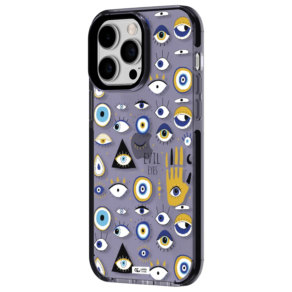 Evil Eyes Apple iPhone 15 Pro Max impact Lilac Case