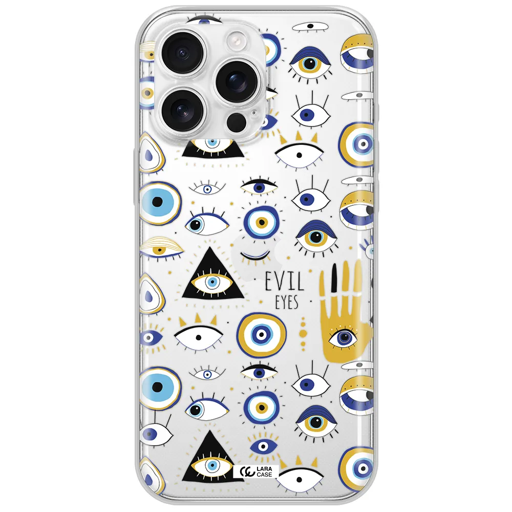 Evil Eyes Apple Iphone 16 Pro Max Clear Tpu Case