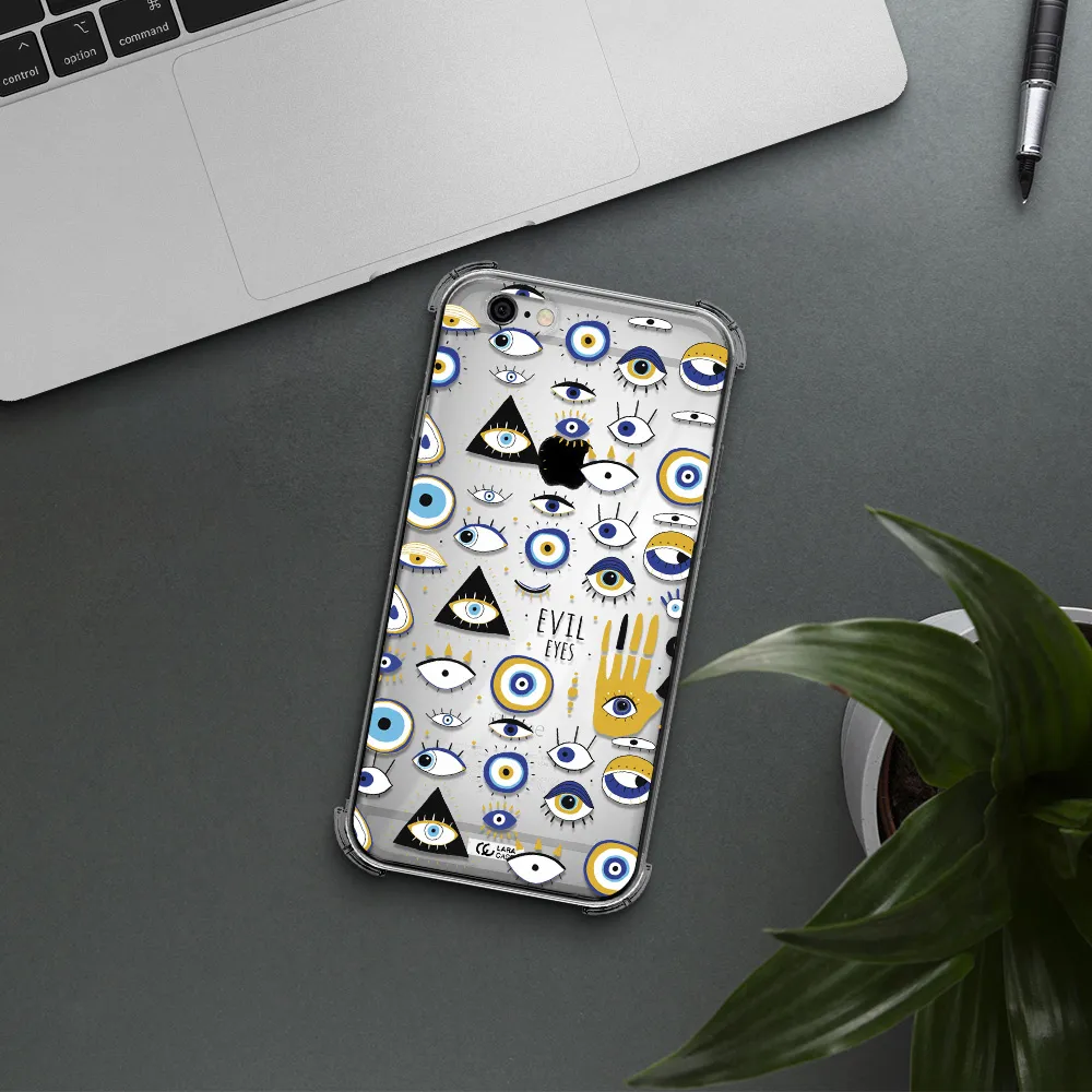Evil Eyes Apple iPhone 6 Clear PC Case