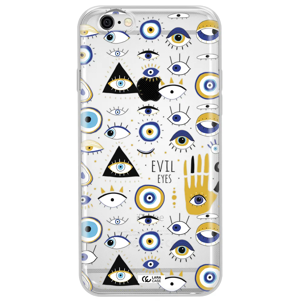 Evil Eyes Apple iPhone 6 Clear TPU Case