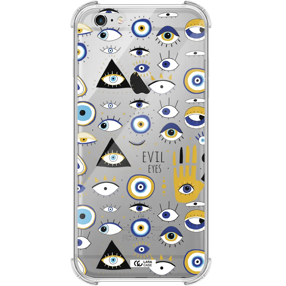 Evil Eyes Apple iPhone 6 plus Clear PC Case
