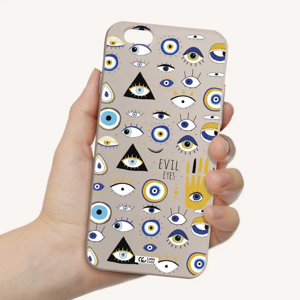 Evil Eyes Apple iPhone 6 Silicone Stone Case