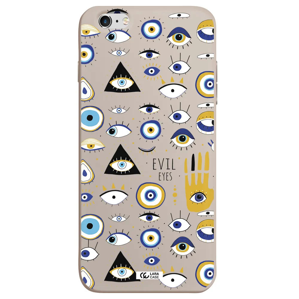 Evil Eyes Apple iPhone 6S Silicone Stone Case