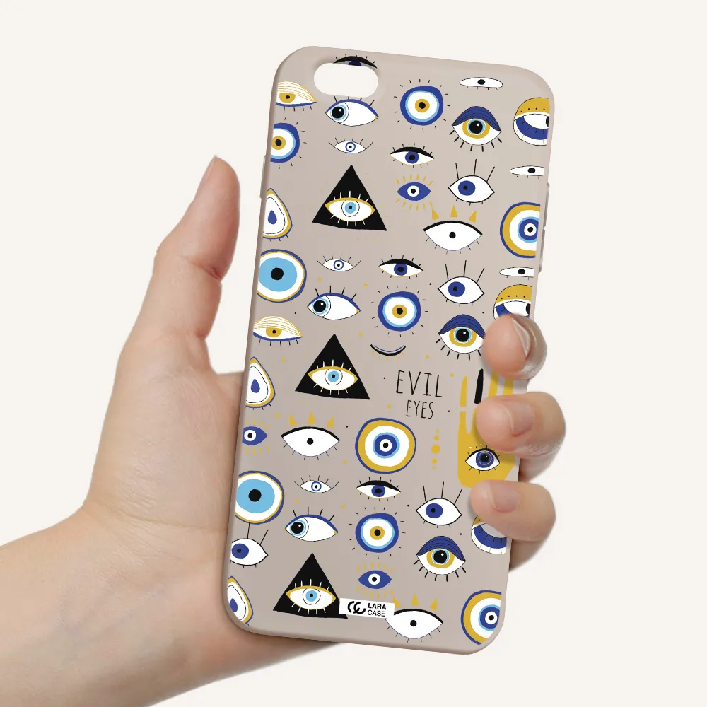 Evil Eyes Apple iPhone 6S Silicone Stone Case