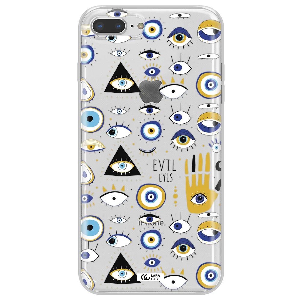 Evil Eyes Apple iPhone 7 plus Clear TPU Case