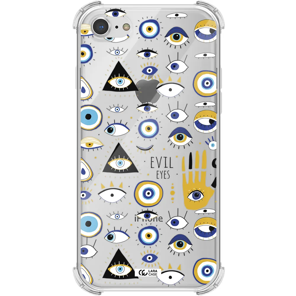 Evil Eyes Apple iPhone 8 Clear PC Case