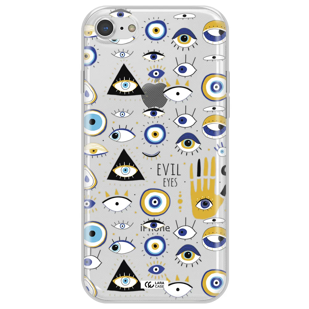 Evil Eyes Apple iPhone 8 Clear TPU Case