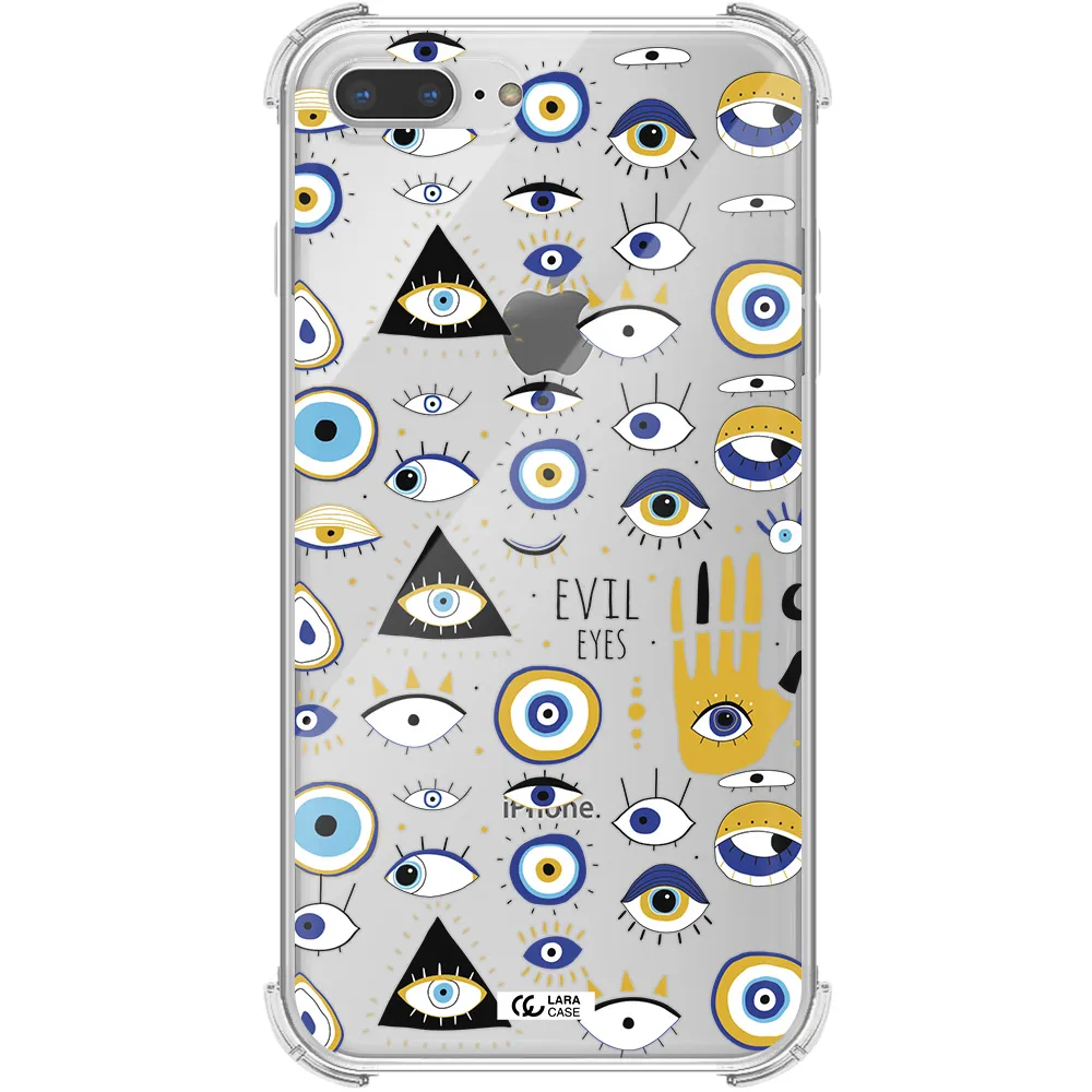 Evil Eyes Apple iPhone 8 plus Clear PC Case