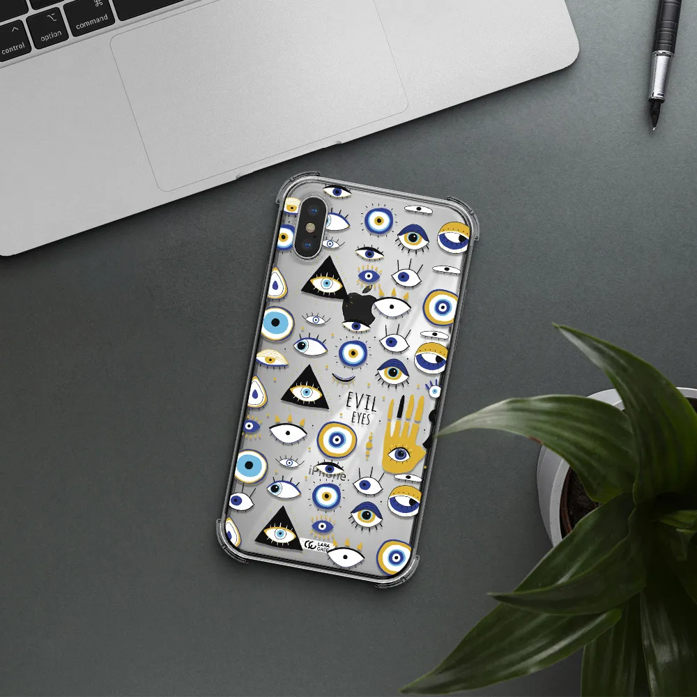 Evil Eyes Apple iPhone X Clear PC Case