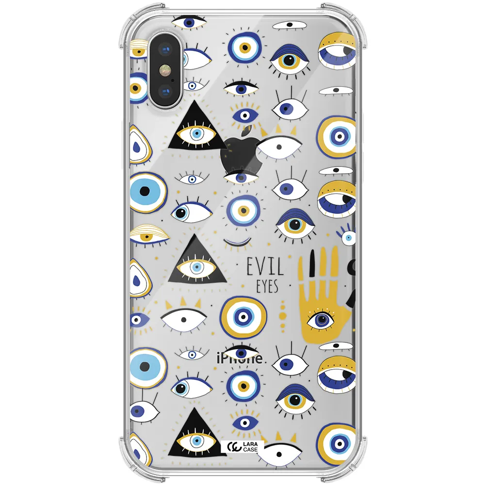 Evil Eyes Apple iPhone XS Clear PC Case
