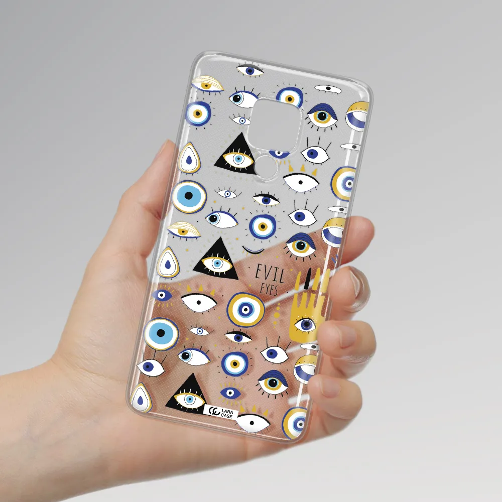 Evil Eyes Huawei Mate 20X Clear TPU Case