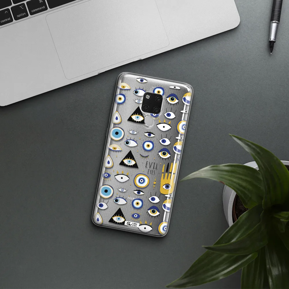 Evil Eyes Huawei Mate 20X Clear TPU Case