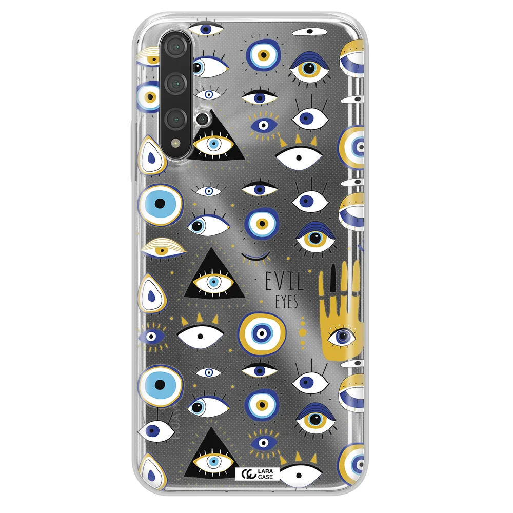 Evil Eyes Huawei Nova 5t Clear TPU Case
