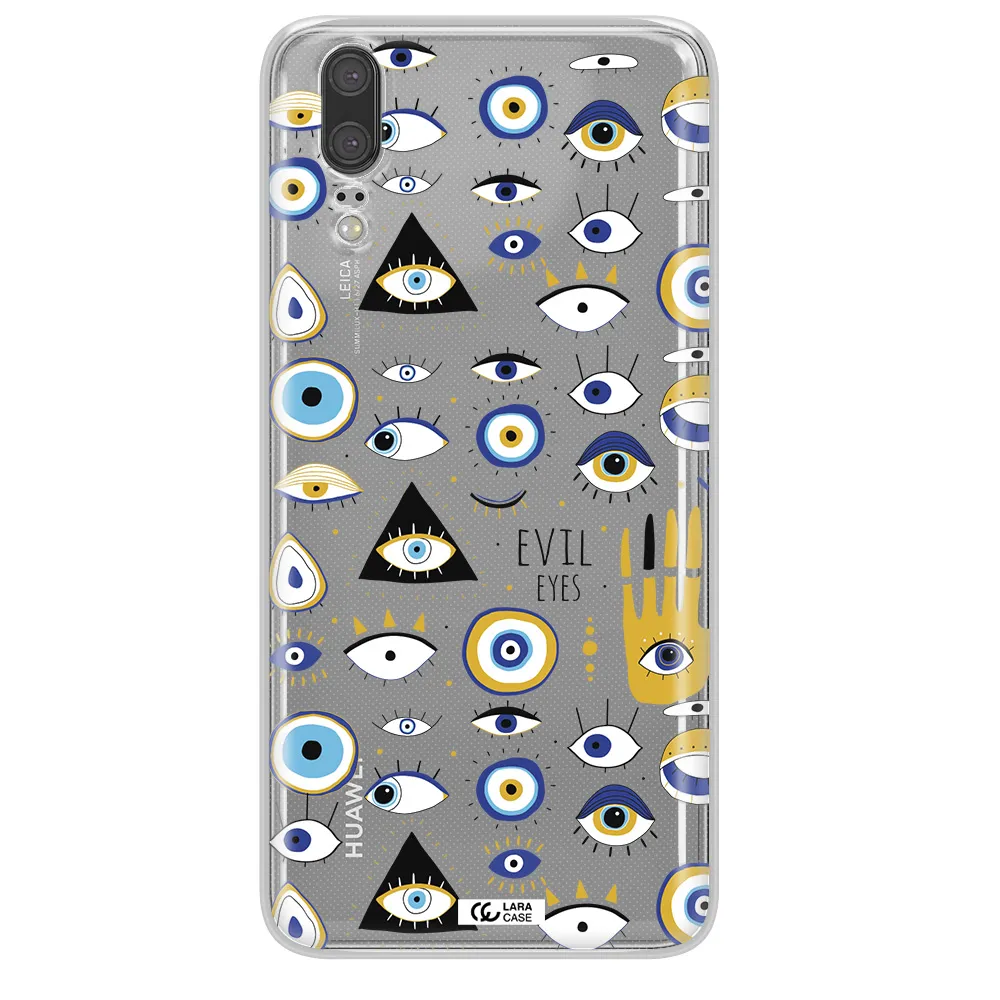 Evil Eyes Huawei P20 Clear TPU Case