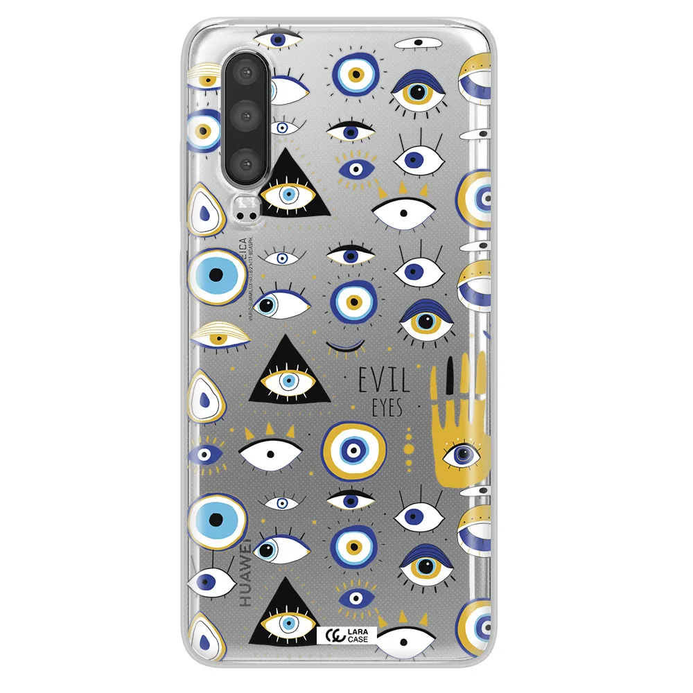 Evil Eyes Huawei P30 Clear TPU Case
