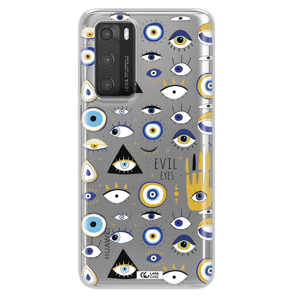 Evil Eyes Huawei P40 Clear TPU Case