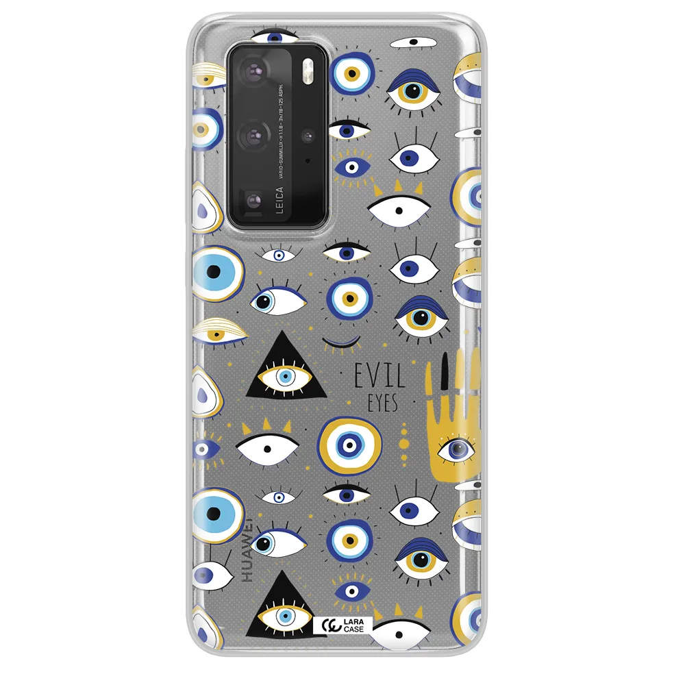 Evil Eyes Huawei P40 Pro Clear TPU Case
