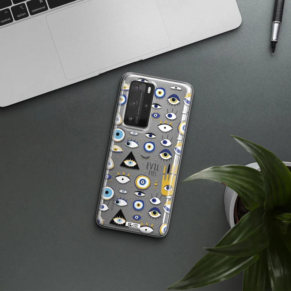 Evil Eyes Huawei P40 Pro Clear TPU Case