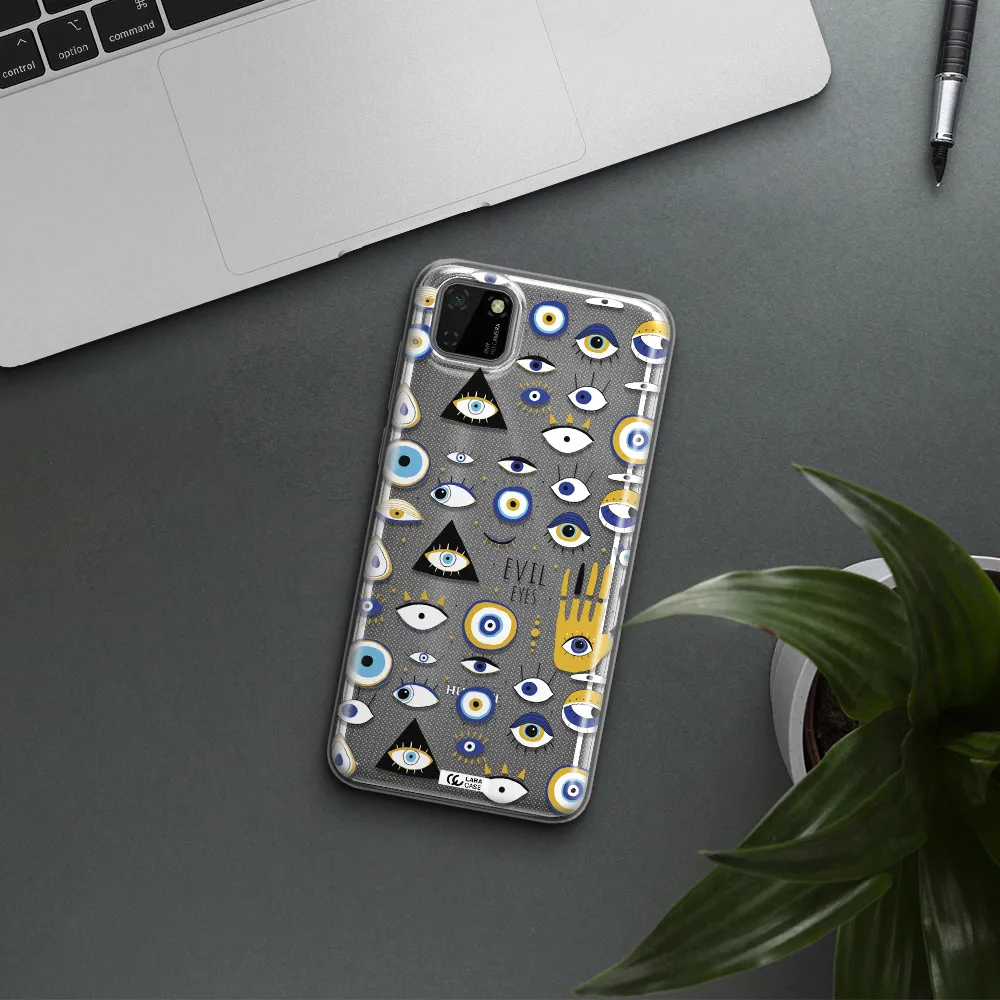 Evil Eyes Huawei Y5P Clear TPU Case