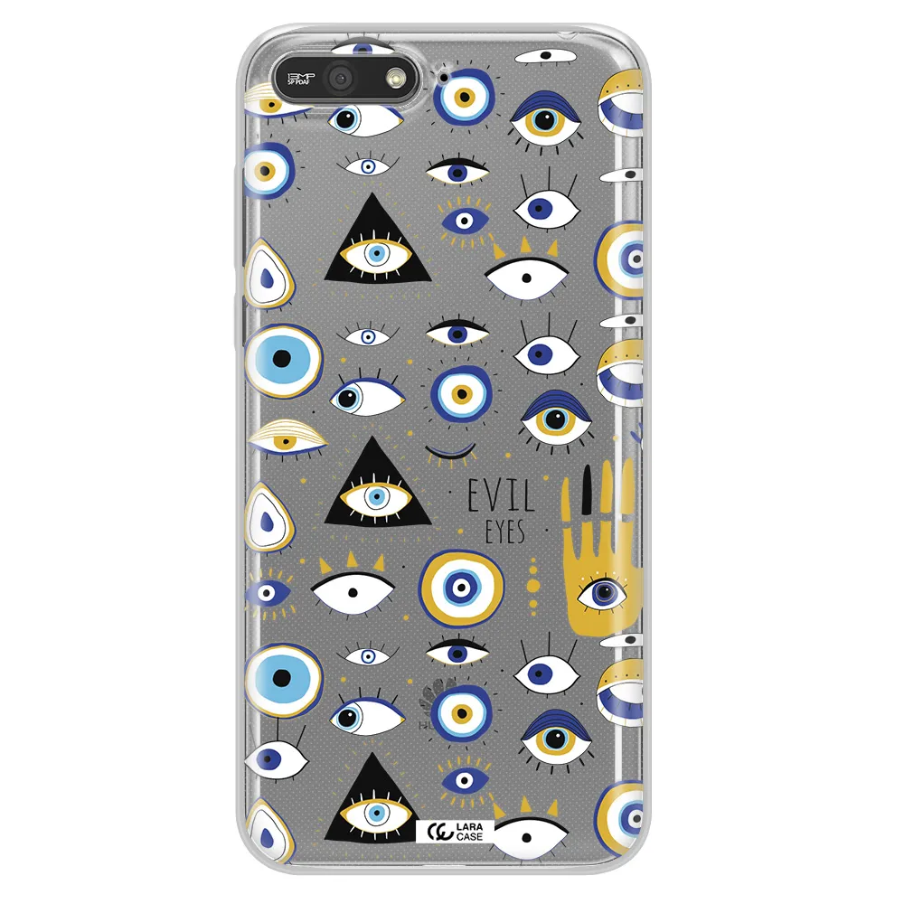 Evil Eyes Huawei Y6 2018 Clear TPU Case