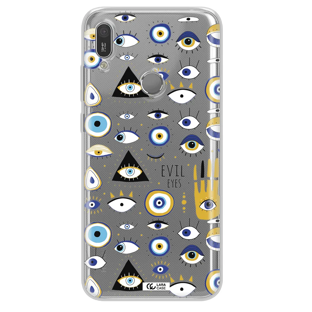 Evil Eyes Huawei Y6 2019 Clear TPU Case