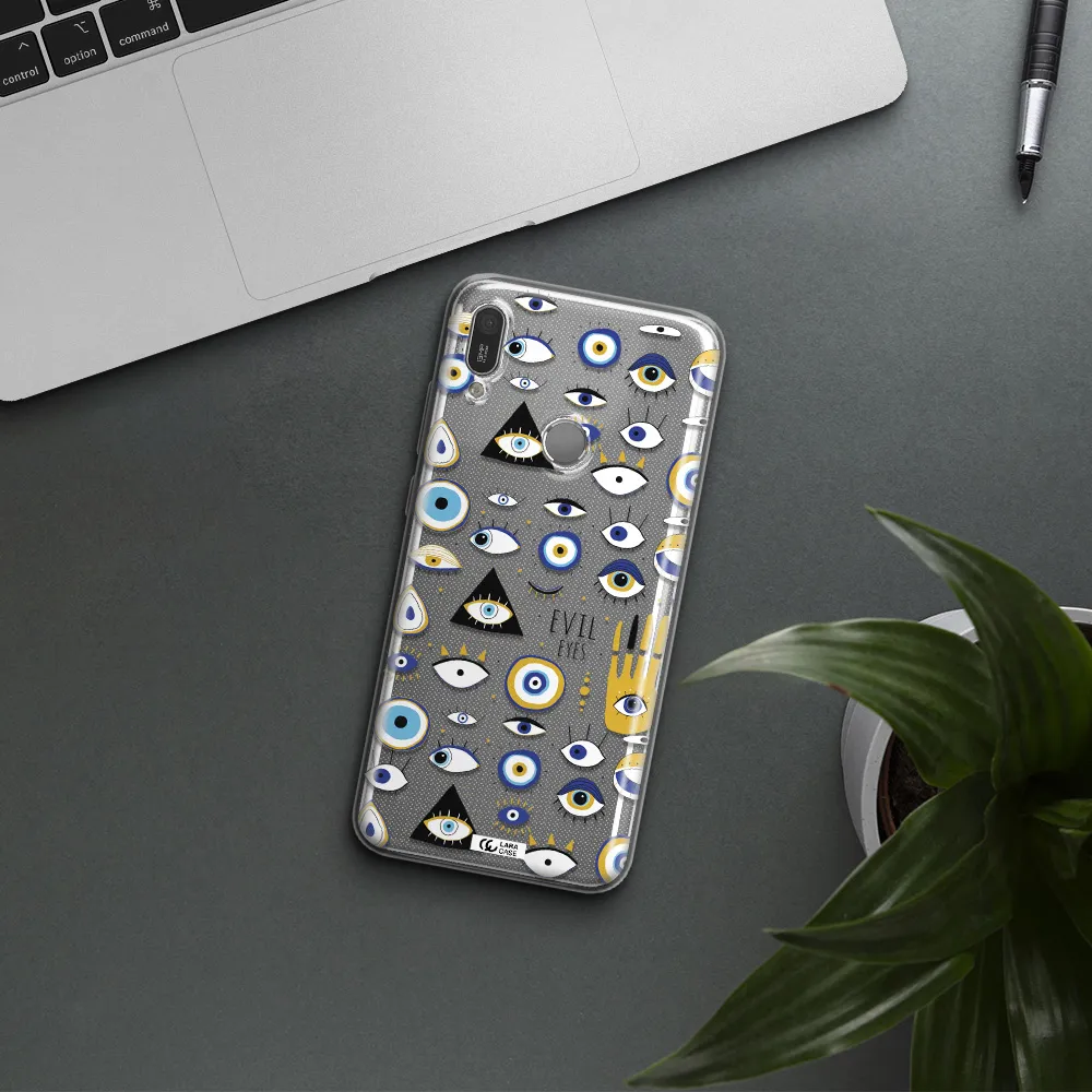 Evil Eyes Huawei Y6 2019 Clear TPU Case
