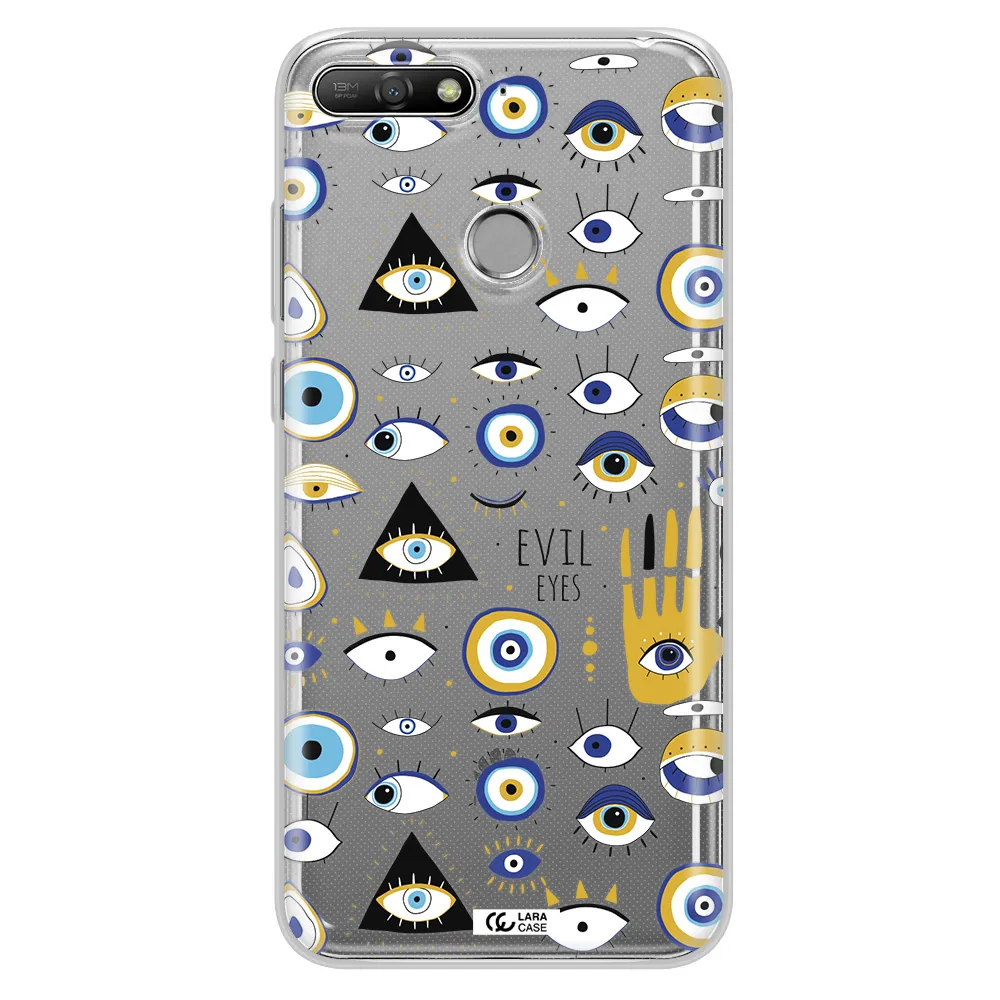 Evil Eyes Huawei Y6 Prime 2018 Clear TPU Case