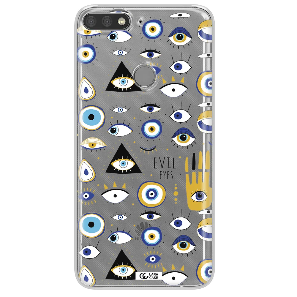 Evil Eyes Huawei Y7 Prime 2018 Clear TPU Case