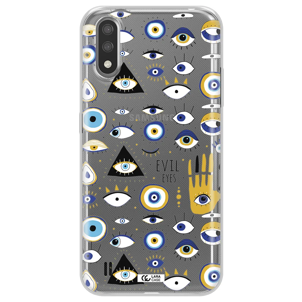 Evil Eyes Samsung A01 Clear TPU Case