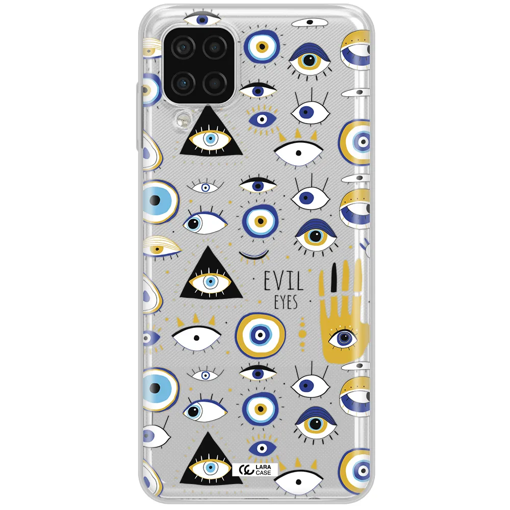 Evil Eyes Samsung A12 4g Clear TPU Case