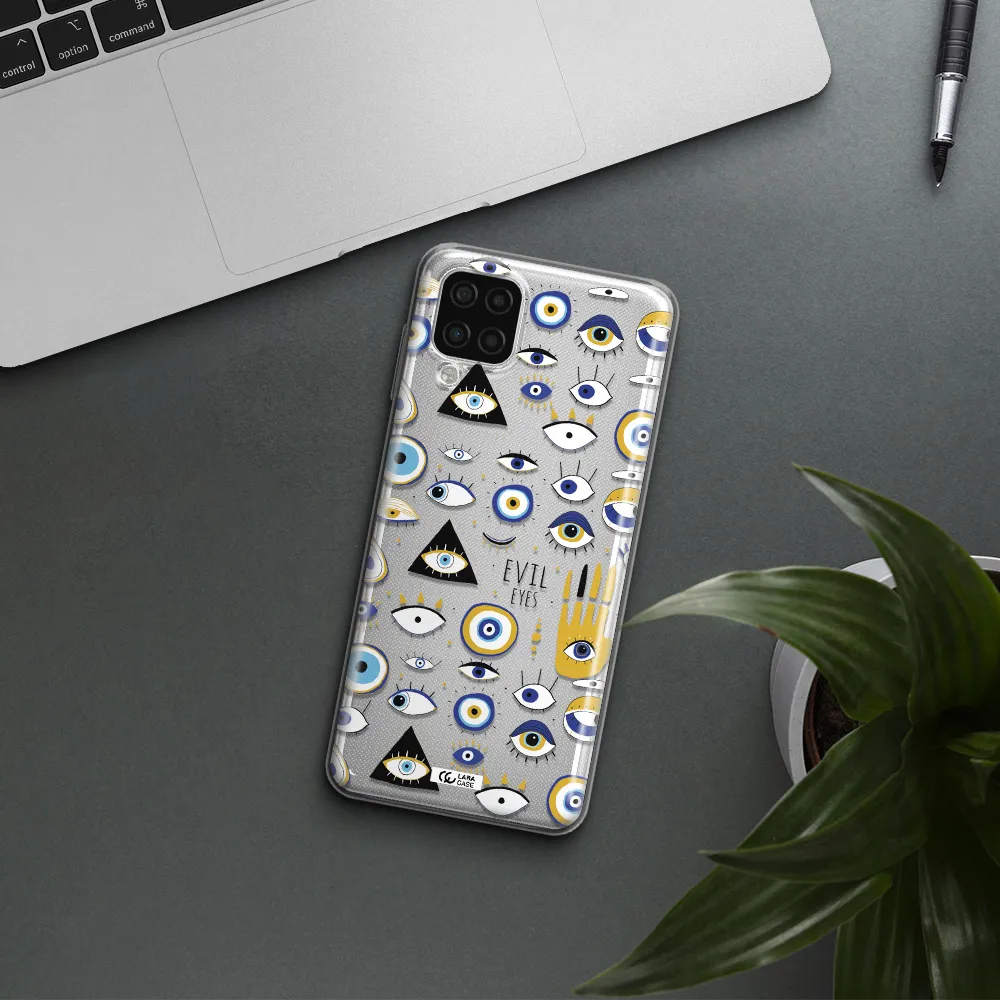 Evil Eyes Samsung A12 4g Clear TPU Case