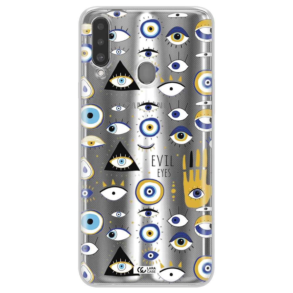 Evil Eyes Samsung A20S Clear TPU Case