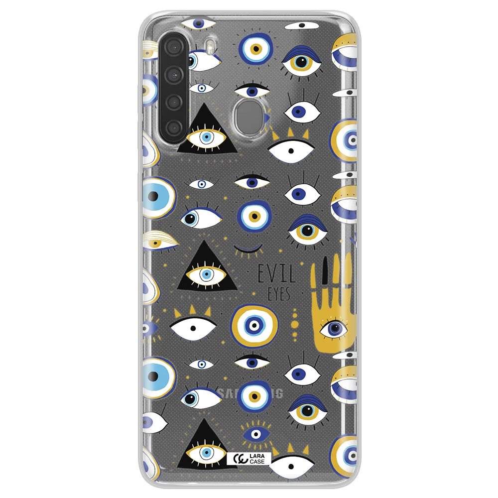 Evil Eyes Samsung A21 Clear TPU Case
