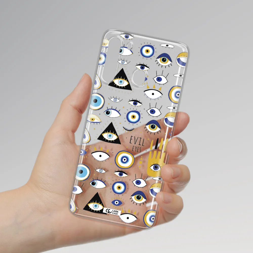Evil Eyes Samsung A21 Clear TPU Case