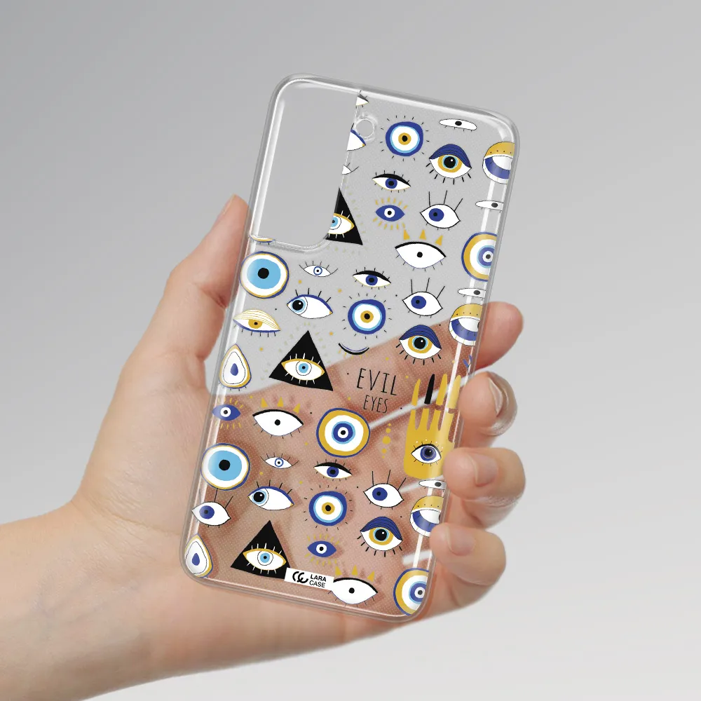 Evil Eyes Samsung A21 Fe Clear TPU Case