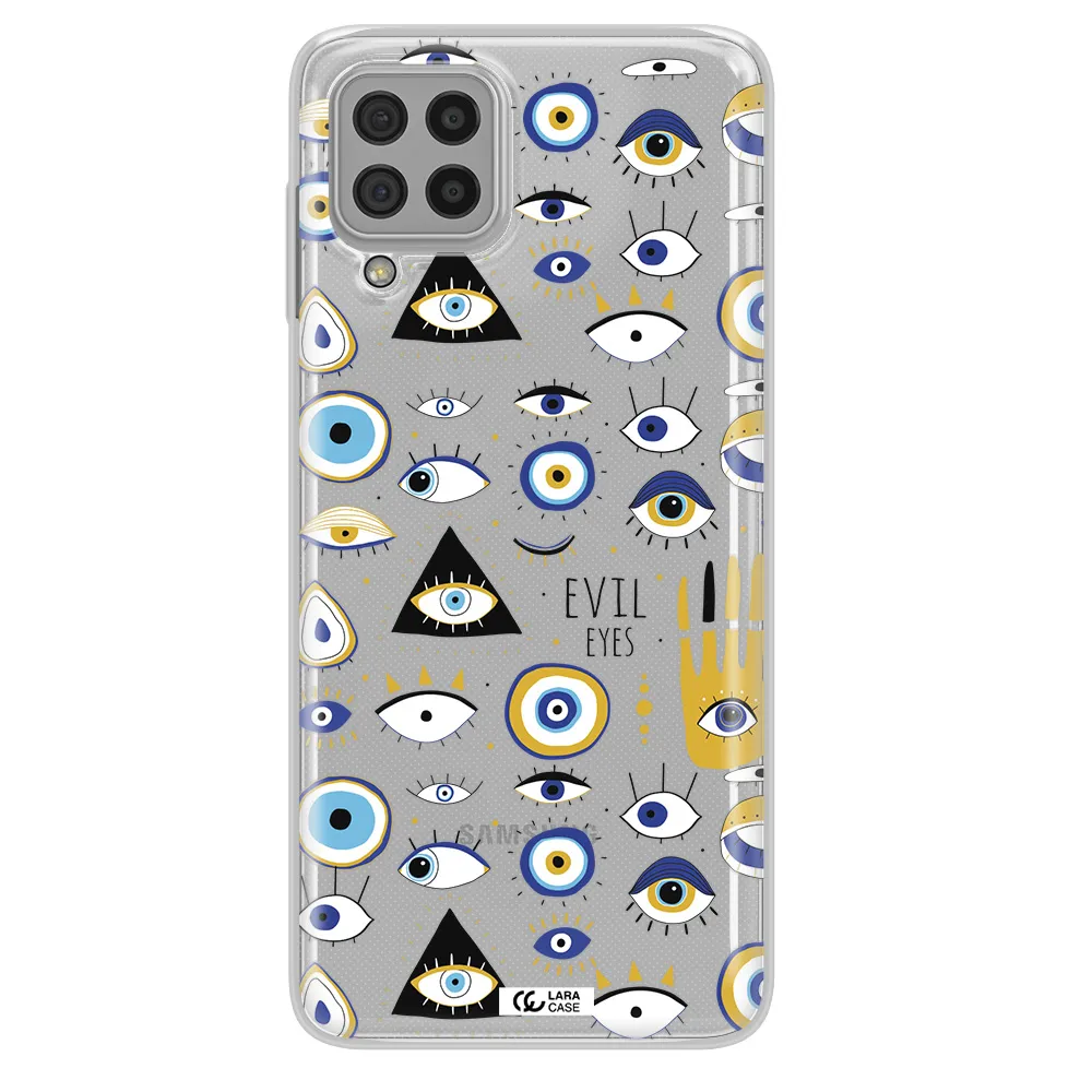 Evil Eyes Samsung A22 4g Clear TPU Case