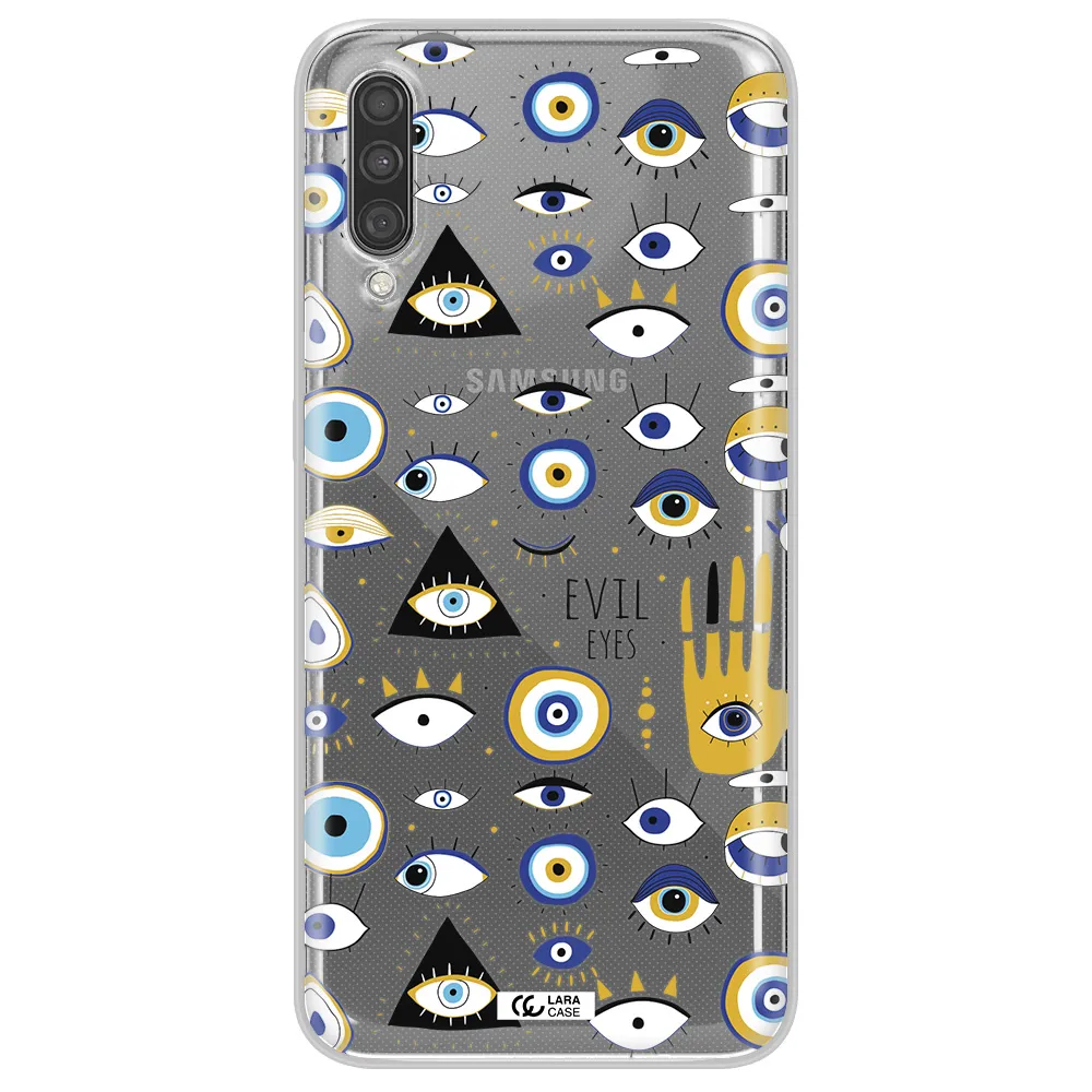 Evil Eyes Samsung A30S Clear TPU Case
