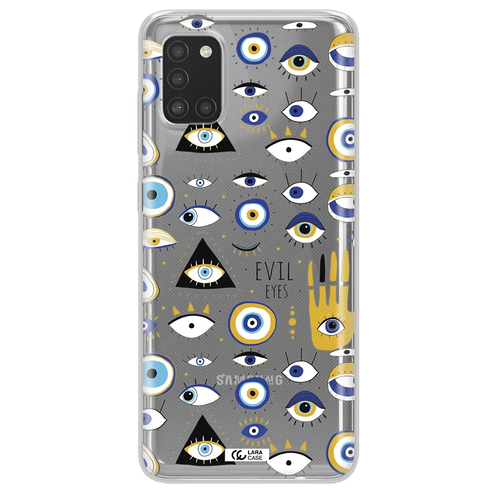 Evil Eyes Samsung A31 Clear TPU Case
