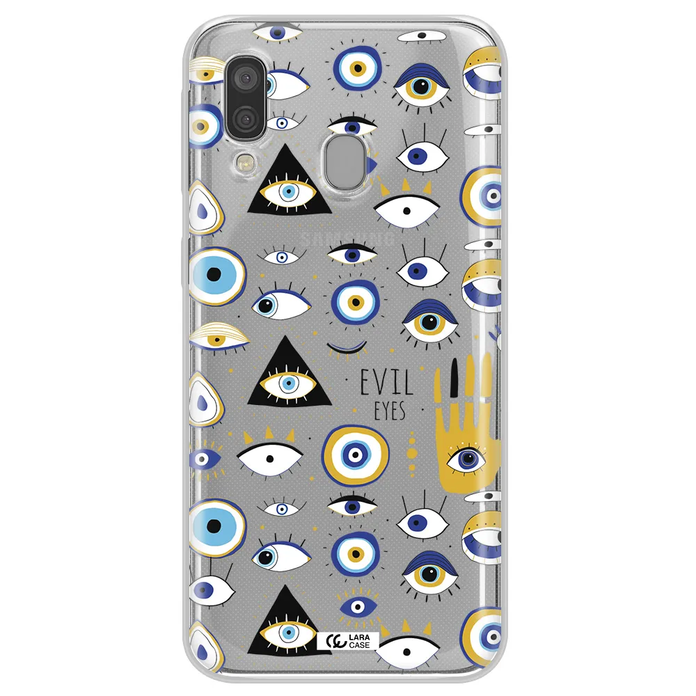 Evil Eyes Samsung A40 Clear TPU Case