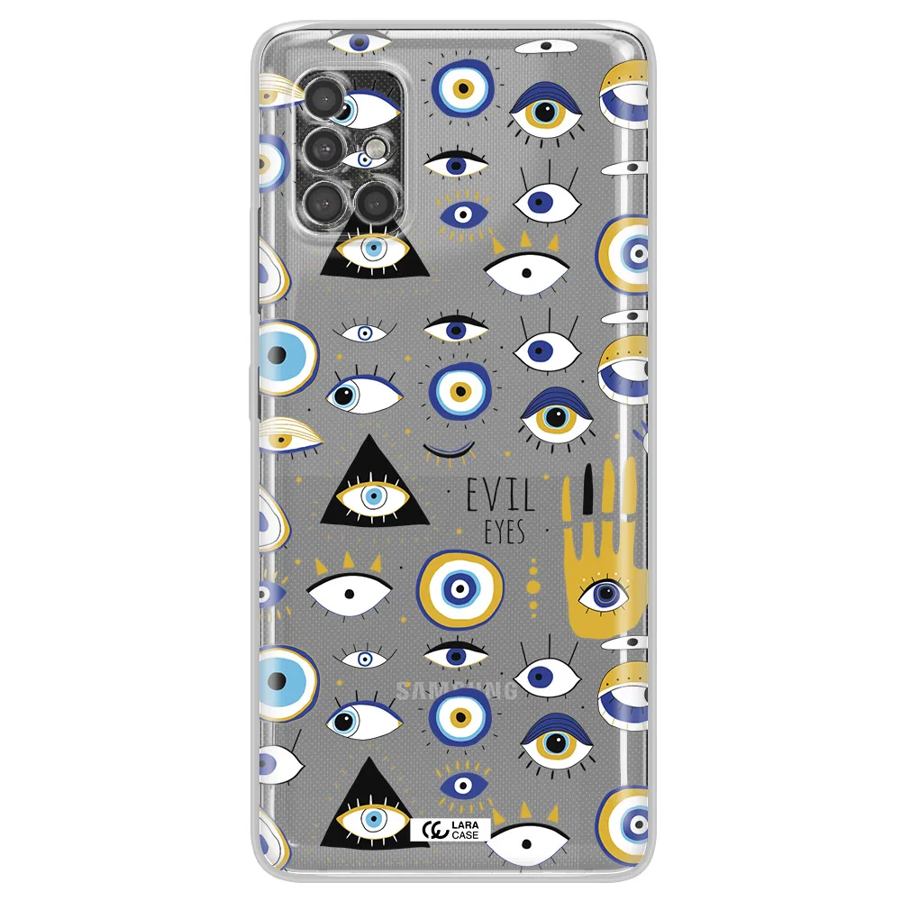 Evil Eyes Samsung A40S Clear Tpu Case