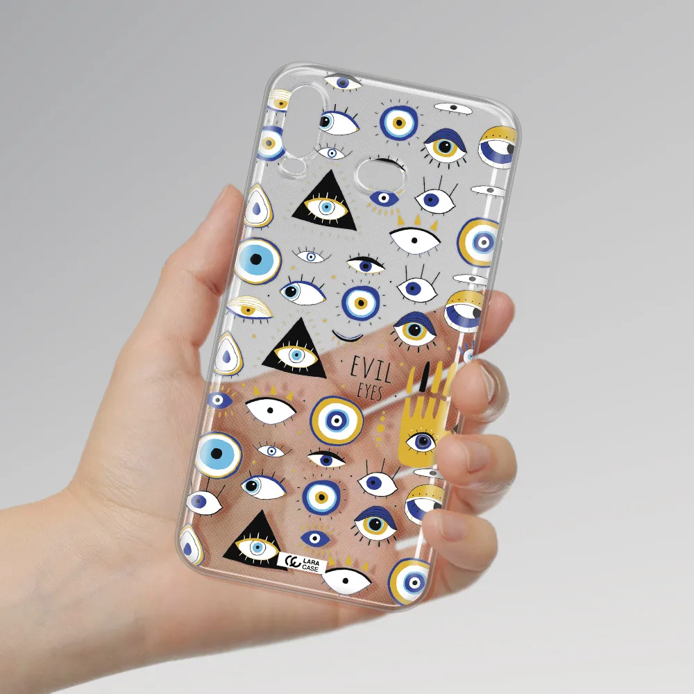 Evil Eyes Samsung A6S Clear TPU Case